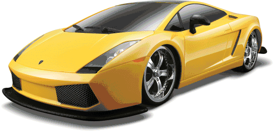 1/10 Scale Lamborghini Gallardo RC (Remote Control) Car W/Chrome Rims - Color May Vary - Trend Times Toy Stores