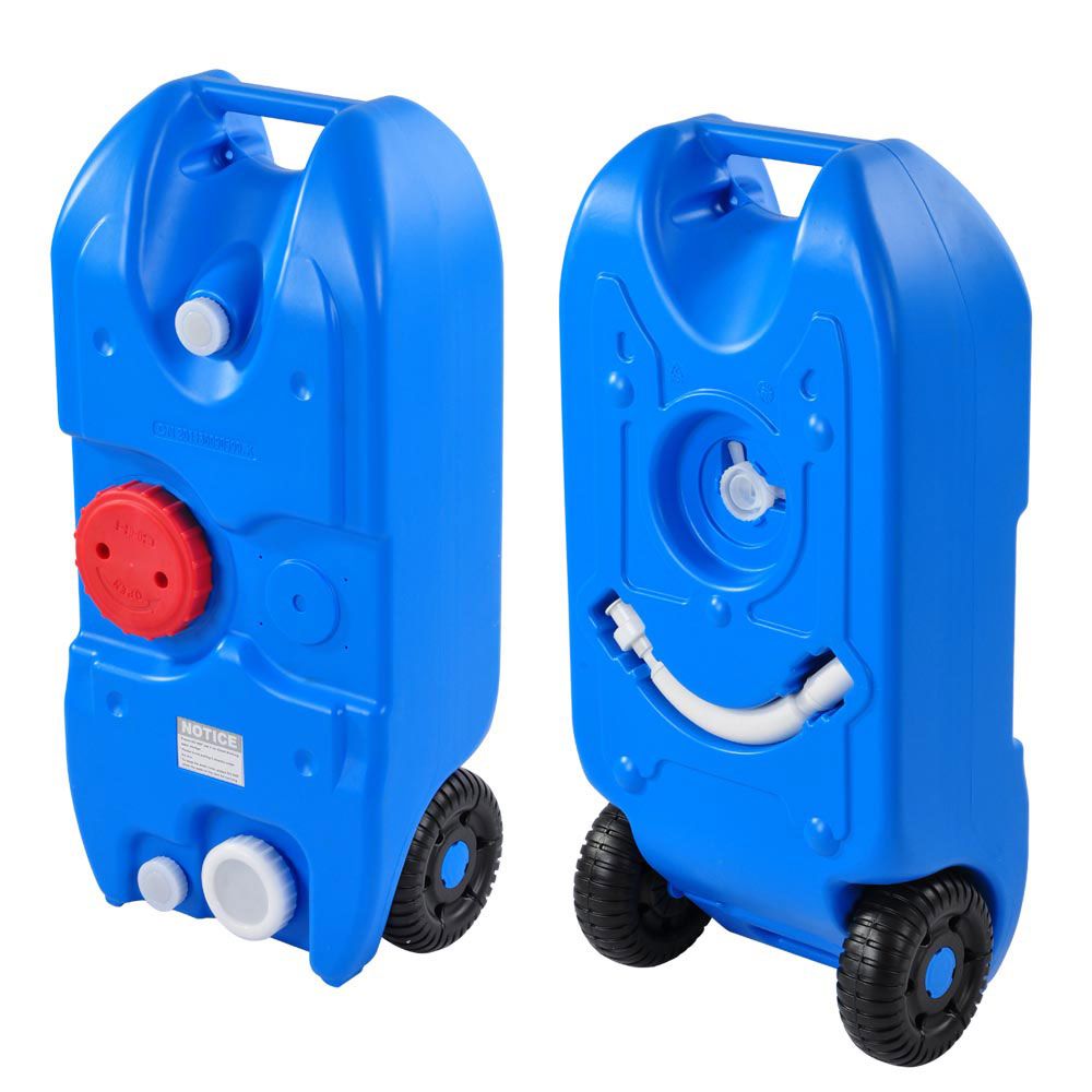 10.5 GAL Portable Wheeled Water Tank Travel Camping Blue - Trend Times Toy Stores