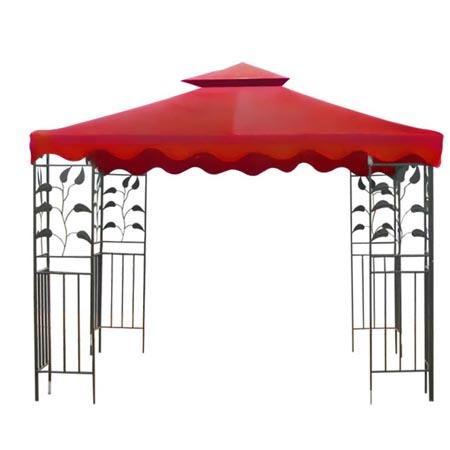 10x10 ft Garden Gazebo Replacement Canopy Top Red - Trend Times Toy Stores