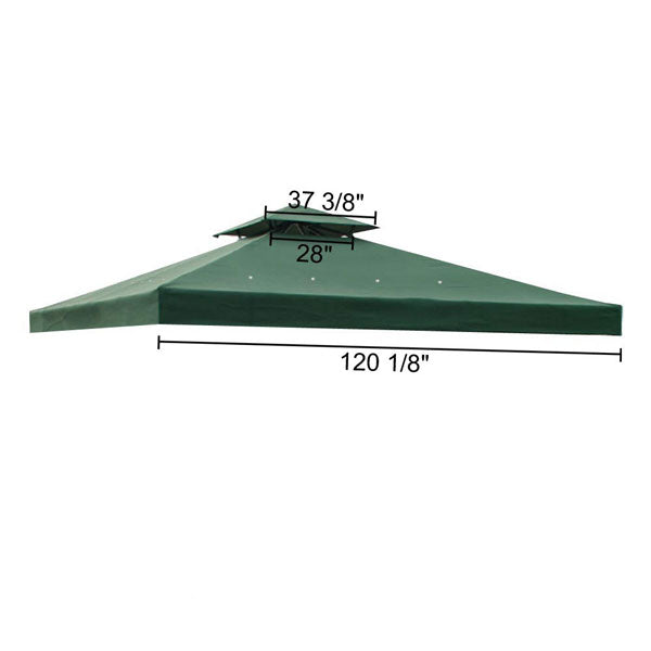 10x10 ft Gazebo Canopy Replacement Top Garden Green - Trend Times Toy Stores