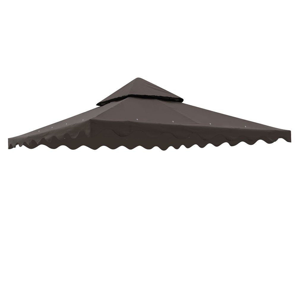 10x10 ft Patio Canopy Replacement Top for Gazebo Coffee Liqueur - Trend Times Toy Stores