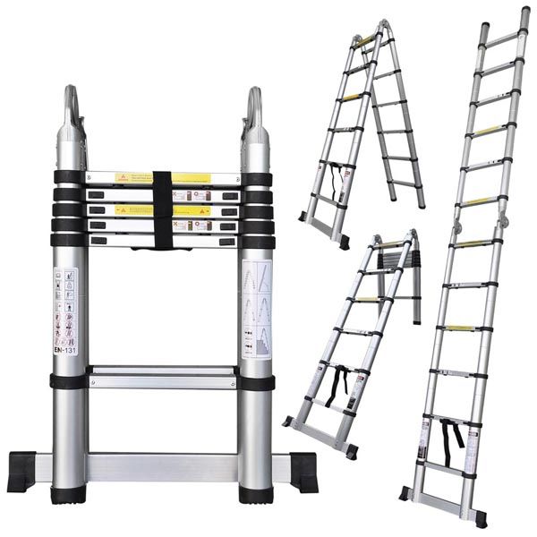 12.5 ft Aluminum Multi Purpose A-type Extension Ladder - Trend Times Toy Stores