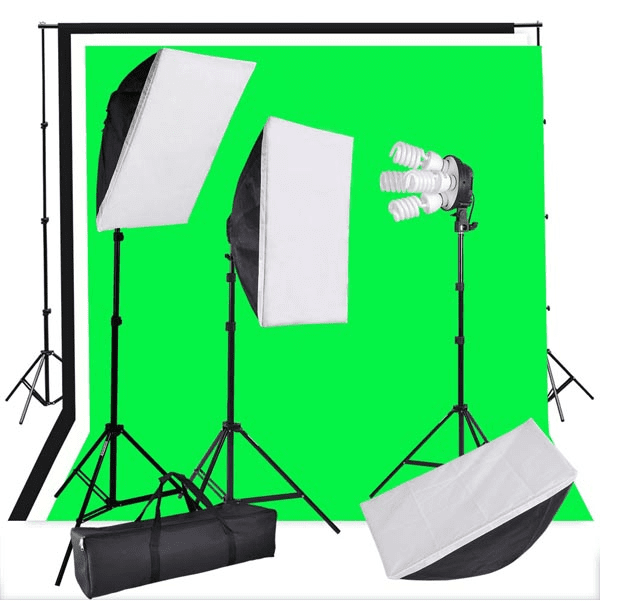 12 Bulb 9' GWB Backdrops Daylight Softbox Studio Lighting Kit - Trend Times Toy Stores