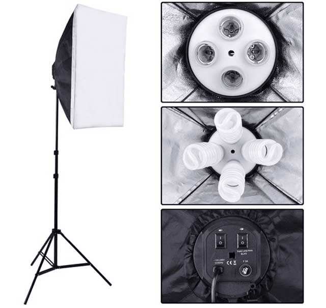 12 Bulb 9' GWB Backdrops Daylight Softbox Studio Lighting Kit - Trend Times Toy Stores