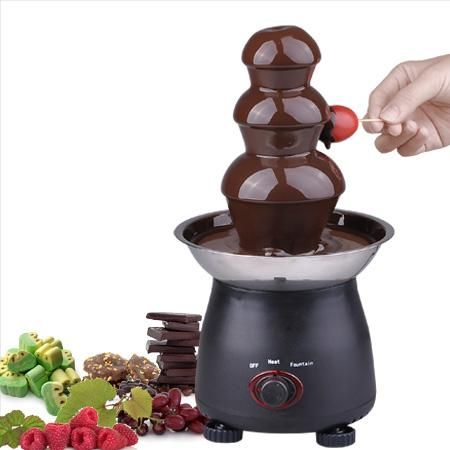 12" Chocolate Fondue Fountain Stainless Steel 3 Tiers - Trend Times Toy Stores