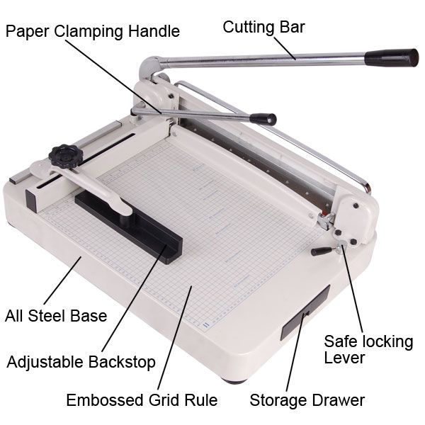 12" Commercial Heavy Duty Manual Paper Cutter - Trend Times Toy Stores