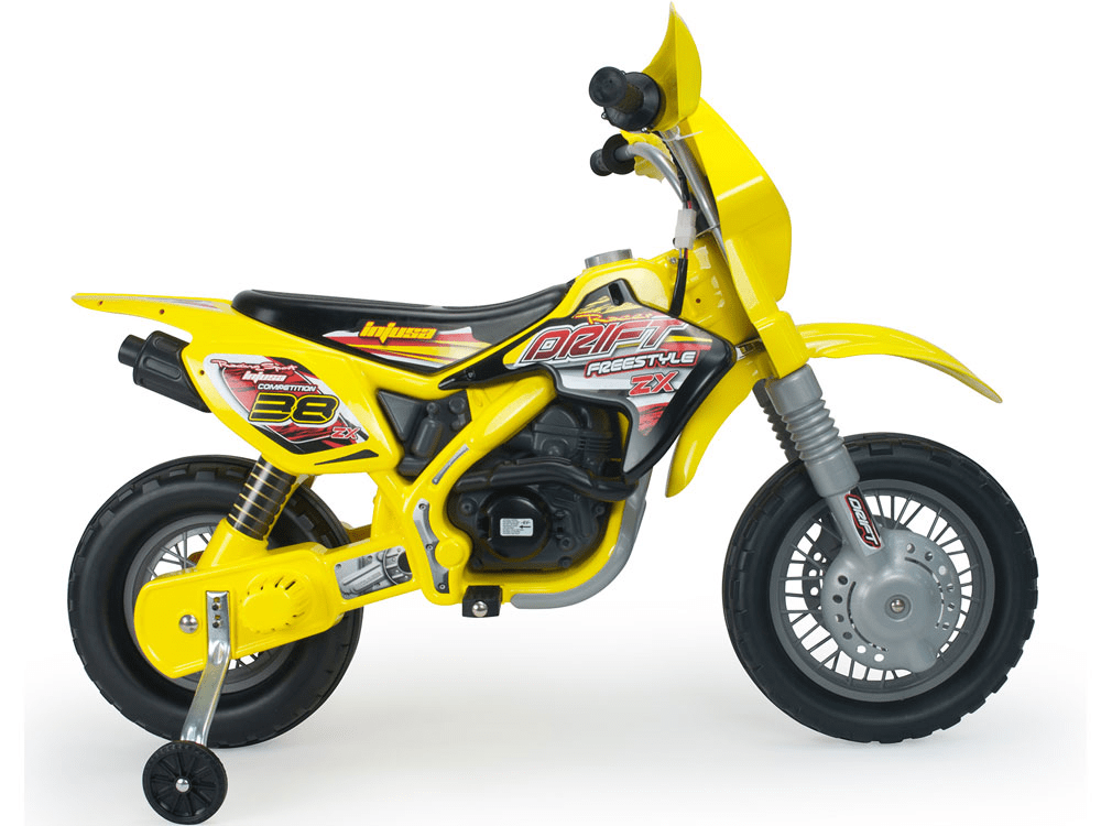 12v Ride On Dirt Bike For Children W/Removable Training Wheels - Trend Times Toy Stores