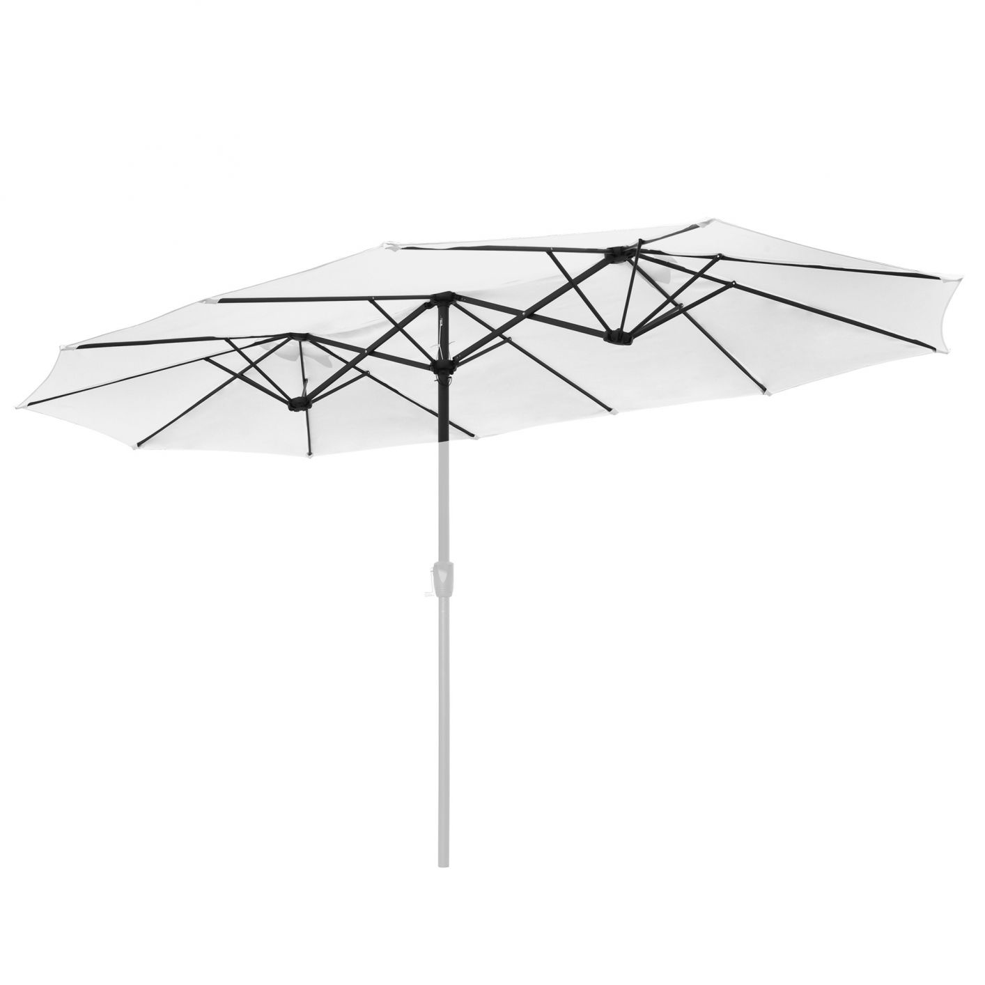 14 Ft Double Sided Umbrella Replacement Canopy Table Top Outdoor Beach Pool White - Trend Times Toy Stores