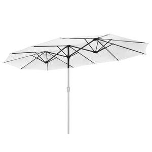 14 Ft Double Sided Umbrella Replacement Canopy Table Top Outdoor Beach Pool White - Trend Times Toy Stores