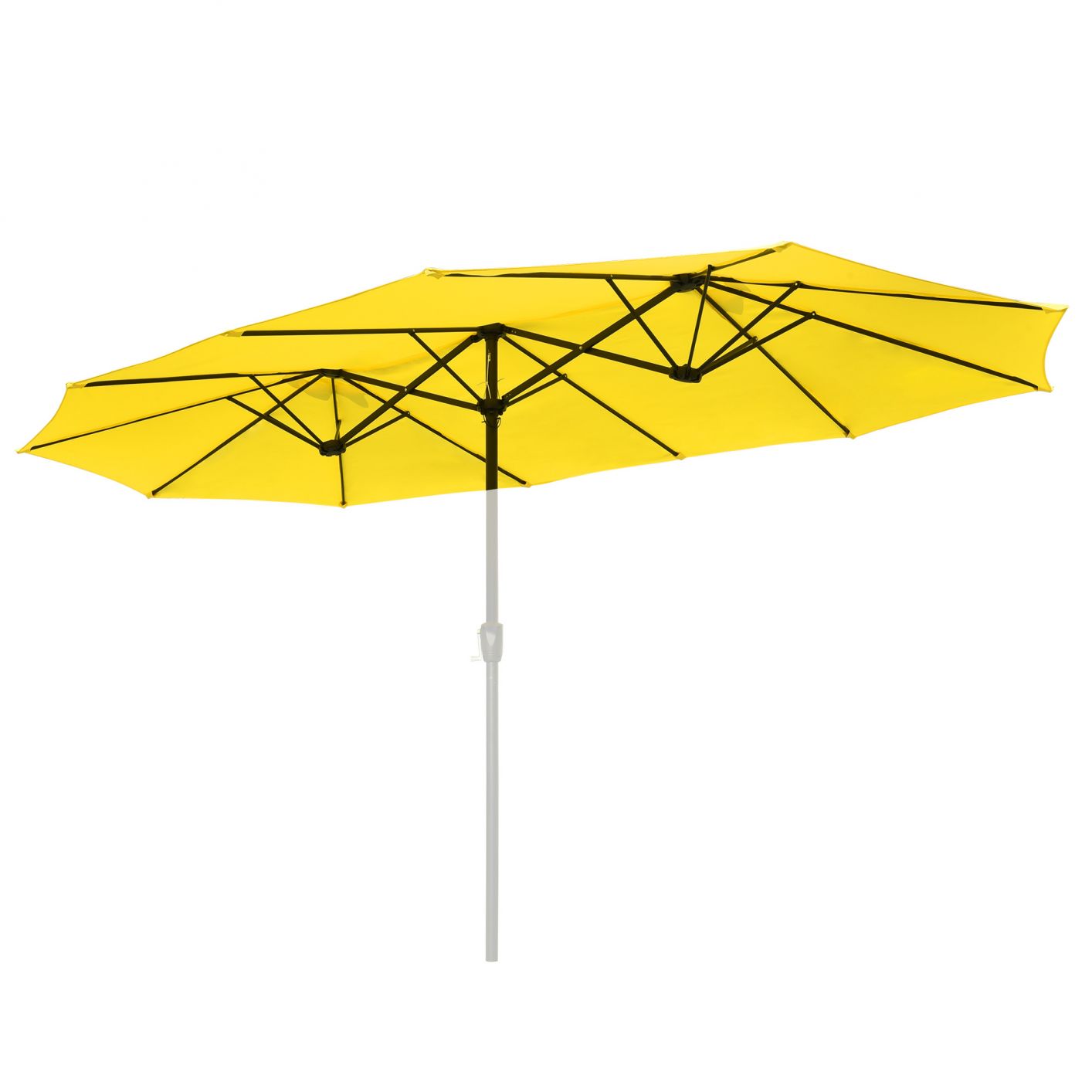 14 Ft Double Sided Umbrella Replacement Canopy Table Top Outdoor Beach Pool Yellow - Trend Times Toy Stores