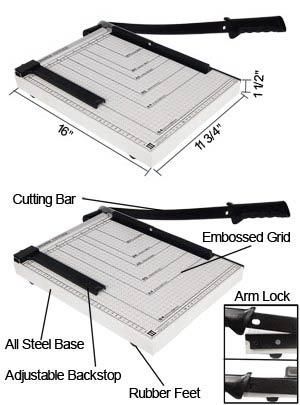 15" Paper Trimmer Cutter Photo Scrapbooking Machine - Trend Times Toy Stores