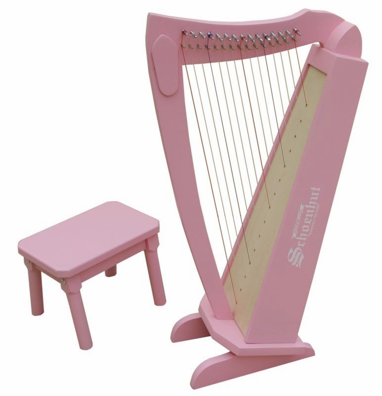 15 String 27" Harp With Bench Makes Angel-Like Music - Trend Times Toy Stores