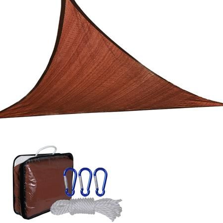 16.5' Triangle Outdoor Sun Shade Sail Canopy Dark Red - Trend Times Toy Stores