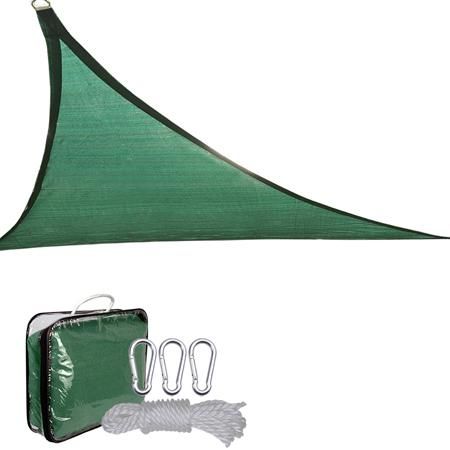 16.5' Triangle Outdoor Sun Shade Sail Canopy Green - Trend Times Toy Stores