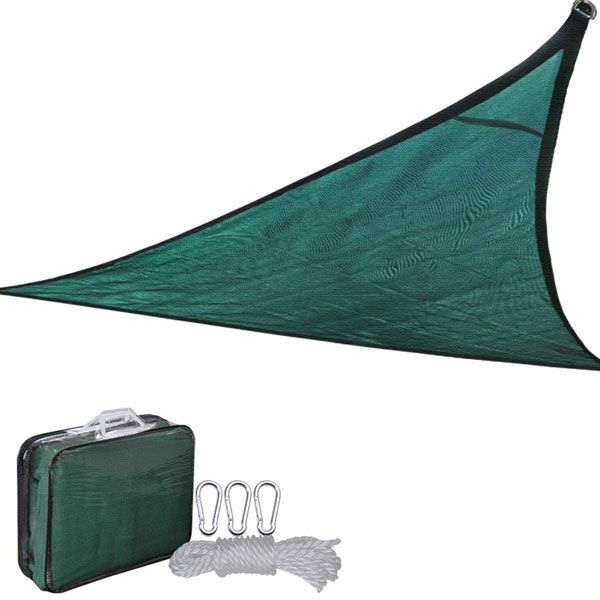 16.5' Triangle Outdoor Sun Shade Sail Canopy Green - Trend Times Toy Stores