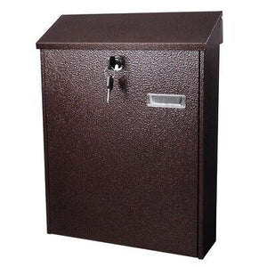 16" Steel Locking Mail Box Wall Mount Large Newspaper Letterbox w/ Door & 2 - Trend Times Toy Stores