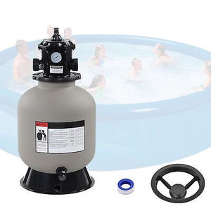 16" Swimming Pool Pump Sand Filter Above Inground Pond Fountain Fit 0.35-0.75HP - Trend Times Toy Stores