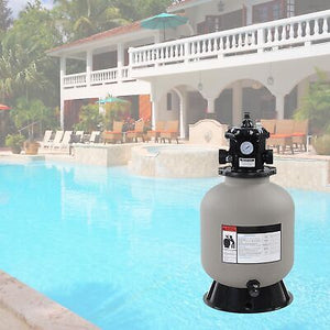 16" Swimming Pool Pump Sand Filter Above Inground Pond Fountain Fit 0.35-0.75HP - Trend Times Toy Stores