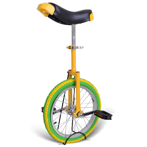 16 inch Wheel Unicycle Lemon Lime Color - Trend Times Toy Stores