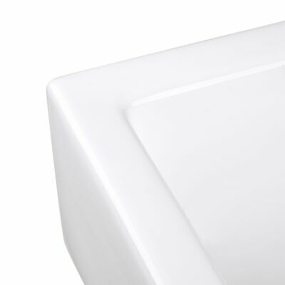 17" Bathroom Vessel Sink Porcelain Ceramics Wall Mount Pop up Drain Spa Basin - Trend Times Toy Stores