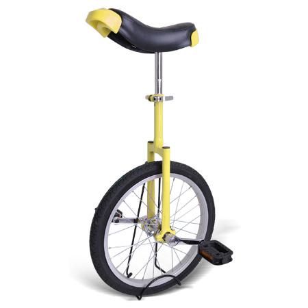 18 inch Wheel Unicycle Yellow - Trend Times Toy Stores