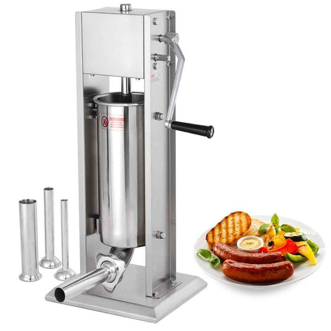 20LB Commercial SS Vertical Sausage Stuffer with 2 Speeds