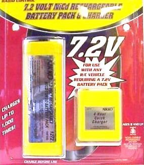 7.2v 6 Cell Rechargeable Battery Pack And Charger Works W/Many Toys