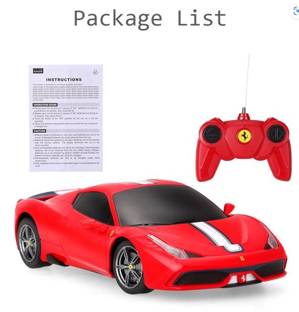 Rastar Licensed Ferrari 458 Speciale A 27MHz 1:24 RTR Electr