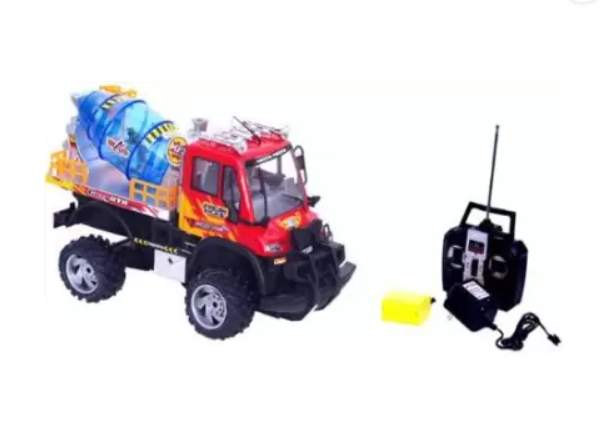 Cement Truck RTR Electric RC Construction Vehicle w MP3 Player.