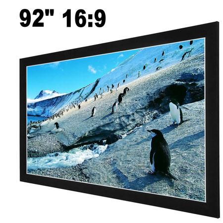 Aluminum Fixed Frame Projector Screen Wall Mounted 92