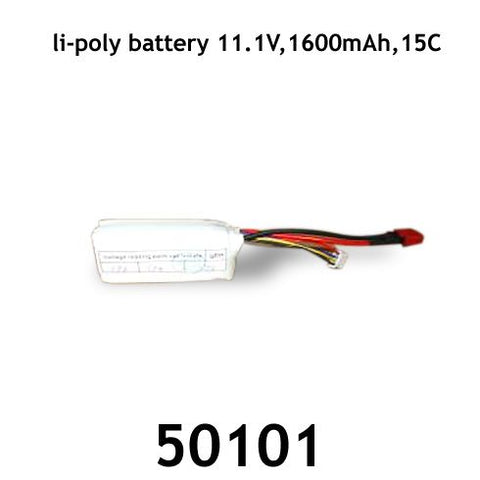 AT-50101 li-poly battery 11.1V,1600mAh,15C