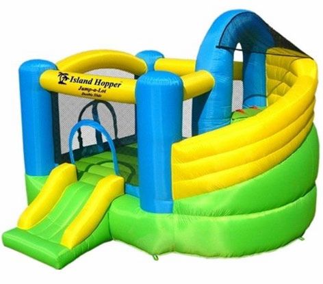 Best Inflatable Jump A Lot Bounce House W/Double Slides & Climbing Wall