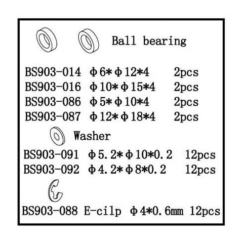 BS903-088 E-Clip(?4*0.6)   12 PCS