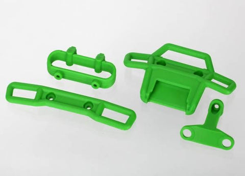 Bumper, front (1), rear (1)/ bumper support, front (1), rear (1) (green)