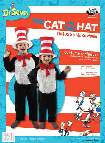 Cat In The Hat Child 8-10 Costume