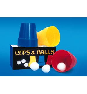 Colored Magic Cups And Balls Trick