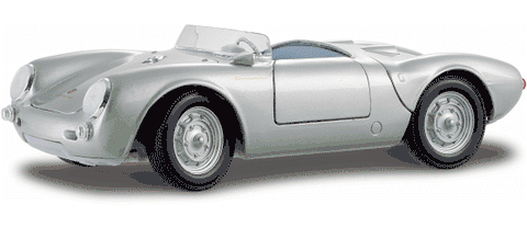 Diecast Porsche 550 A Spyder Convertible Maisto 1/18th Scale Car