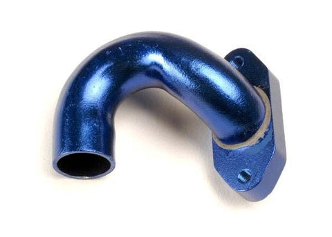 Exhaust header, blue