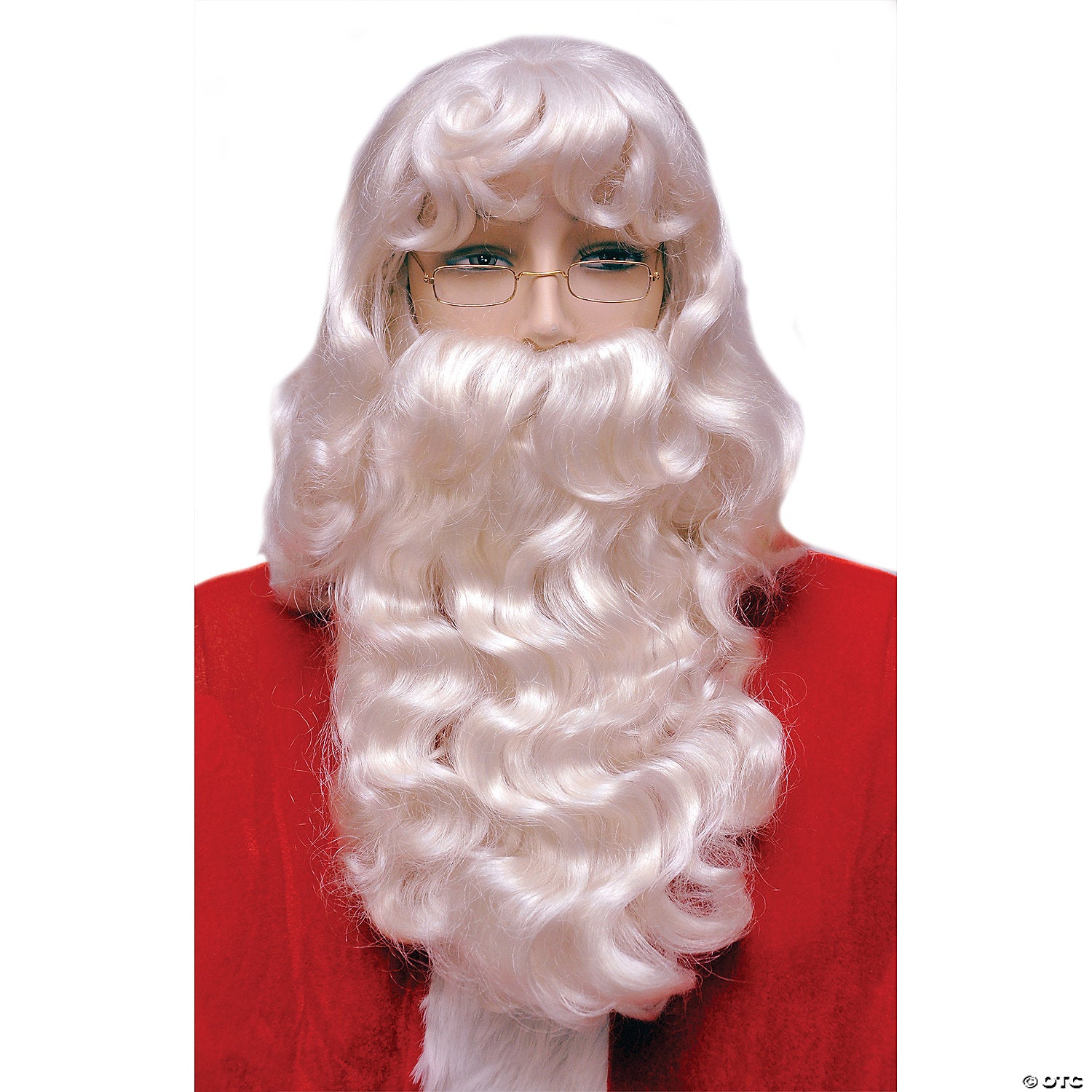 super deluxe extra large santa wig and beard set~lw69wt