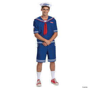 adults deluxe stranger things& 8482  steve scoops ahoy costume   xxl 50 52~dg123689c