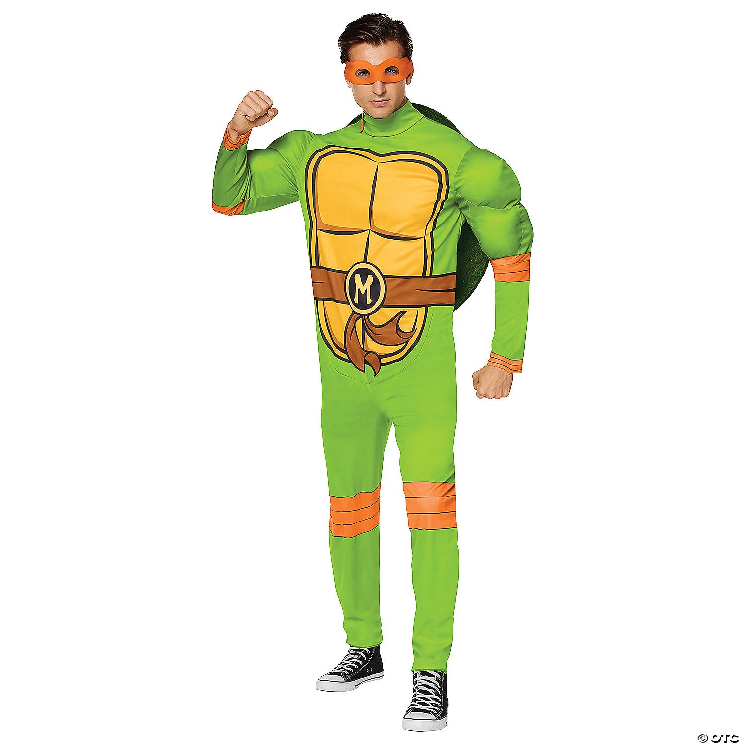 adults classic teenage mutant nija turtles michelango costume   medium~fw105944m