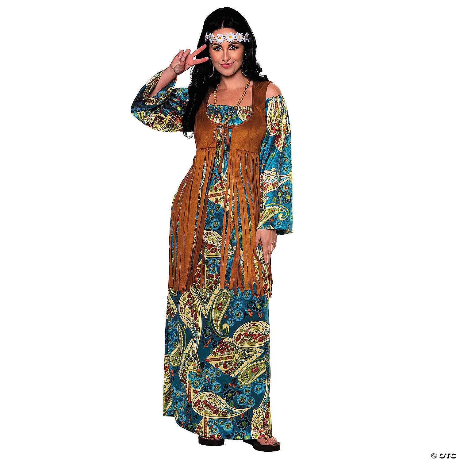 women s bohemian hippie dress costume   extra large 16 18~ur31026xl