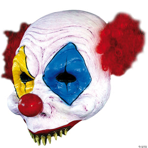 adults open gus clown latex mask~tb26162