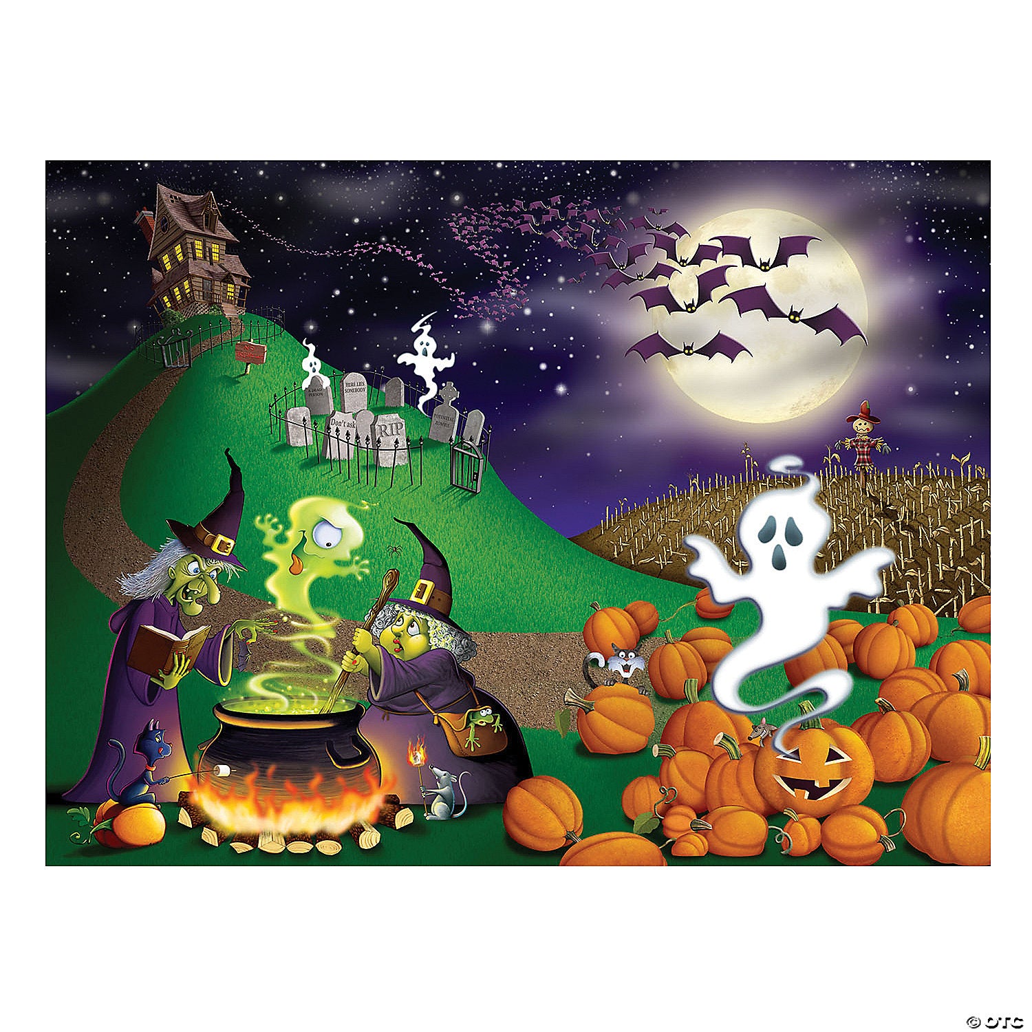 halloween wall mural~bg00909