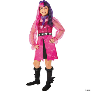 kids monster high& 8482  pink & purple draculaura costume   extra large 14 16~fw106252xl