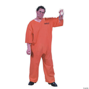 men s plus size got busted prison costume~fw1176