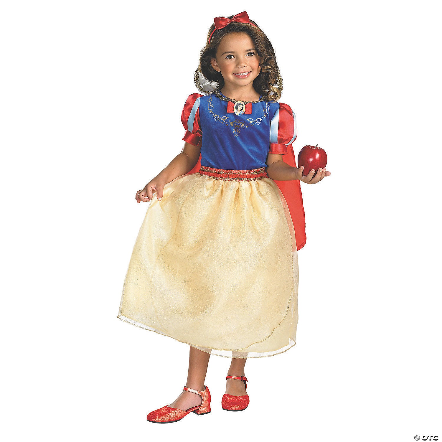 girl& 8217 s deluxe snow white& 8482  costume with detachable cape   medium~dg50568k