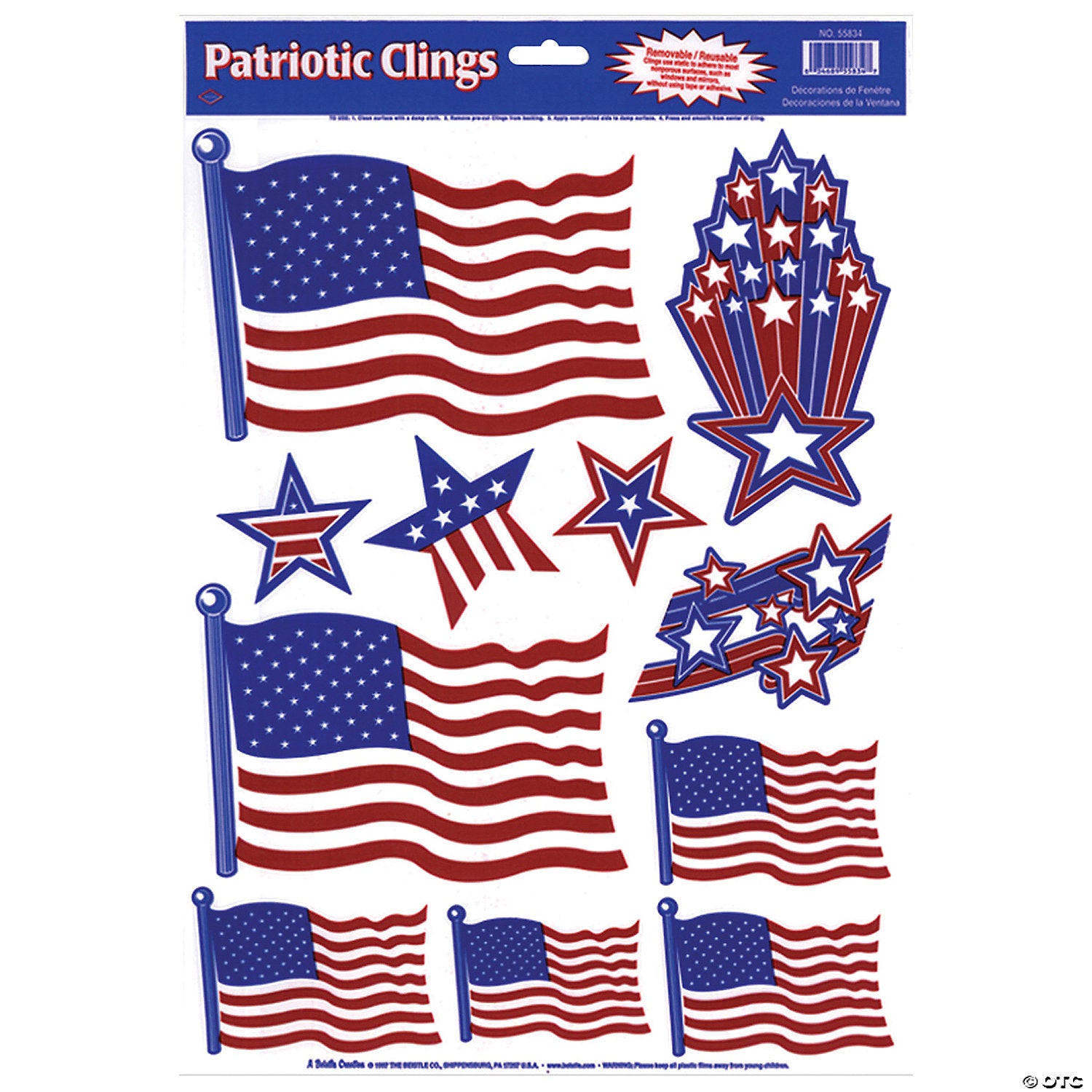 patriotic window clings~bg55834