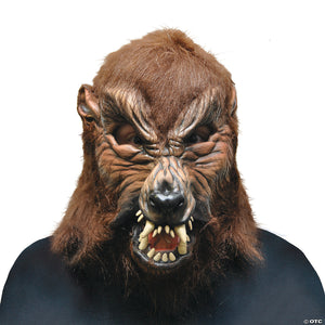 latex adult s howl o ween werewolf mask~4508bs