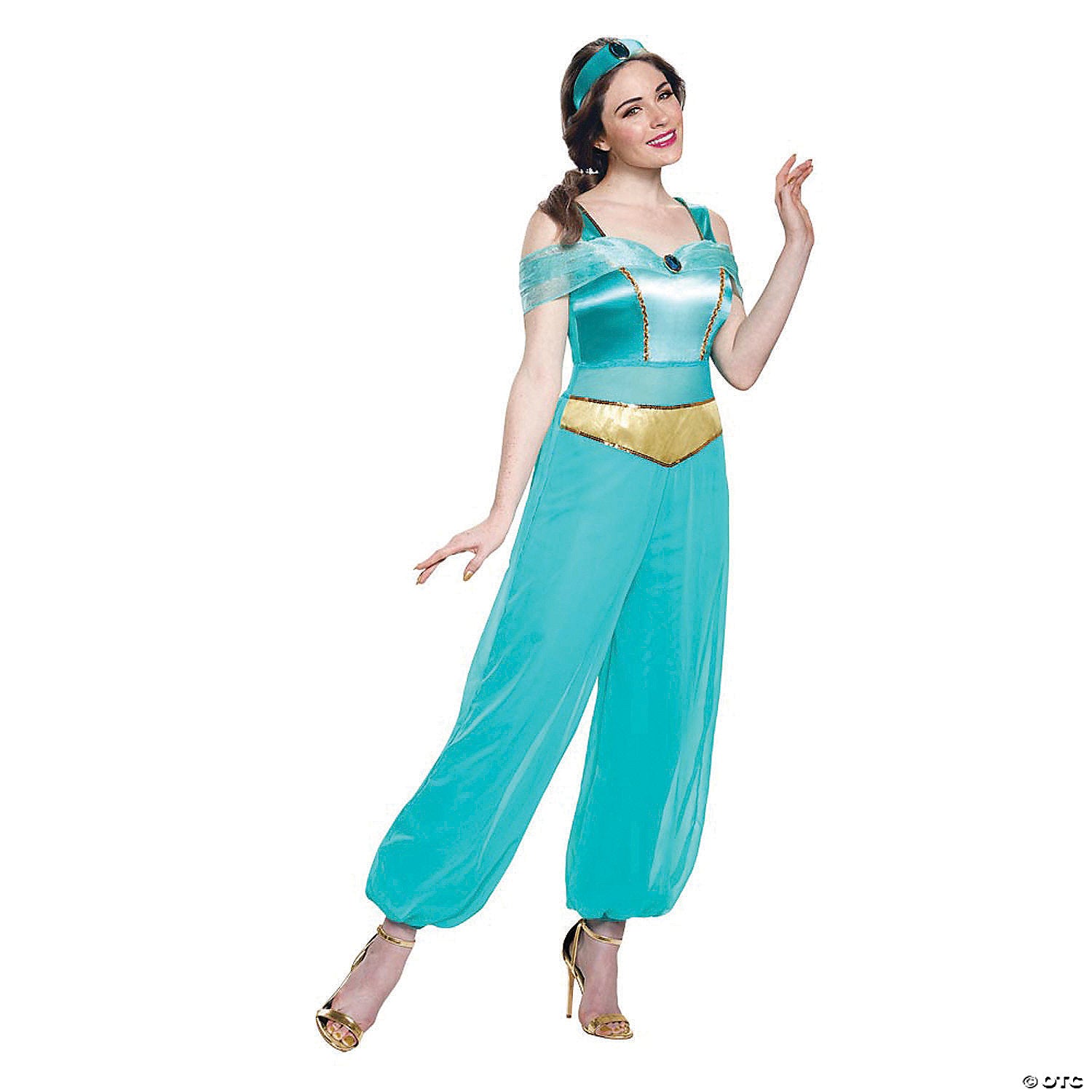 women s deluxe aladdin& 8482  jasmine costume   large~dg21417e-a01